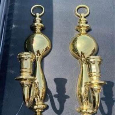 Vintage Syroco candle holders-4