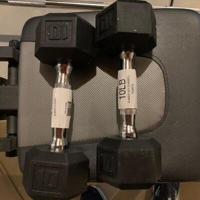 Lot 601R: Weider Pro Weight Bench & Weights