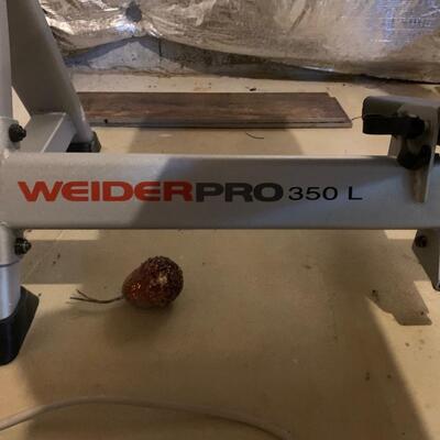 Lot 601R: Weider Pro Weight Bench & Weights