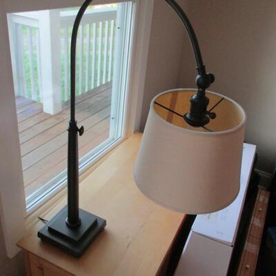Brass Arc Neck Desk Lamp