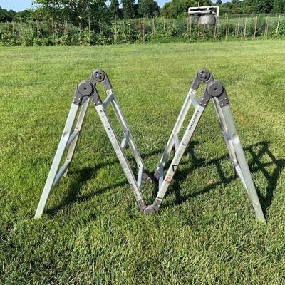 Lot 528R: Flex-O-Ladder II Multipurpose Aluminum Ladder