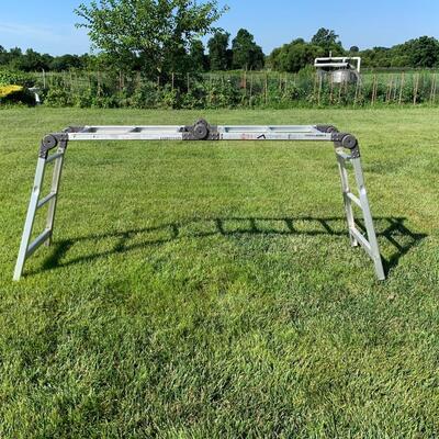 Lot 528R: Flex-O-Ladder II Multipurpose Aluminum Ladder