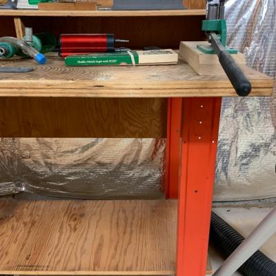 Lot 160R: Work Bench w/Tools