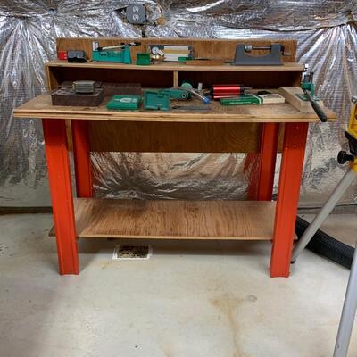 Lot 160R: Work Bench w/Tools