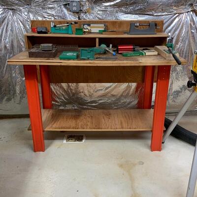 Lot 160R: Work Bench w/Tools