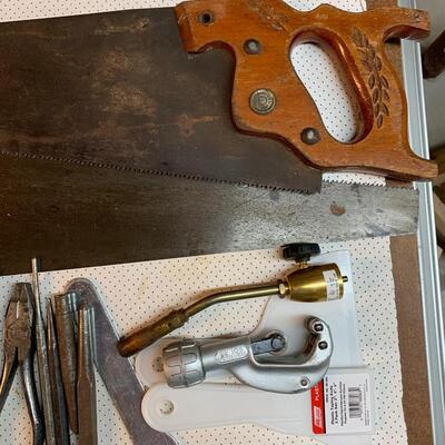 Lot 164: Misc. Tool Lot: Saws, Pliers & More