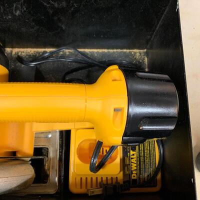 Lot 166R:  DeWalt Cordless Trim Saws (needs Battery) &  Stanley Staple Gun