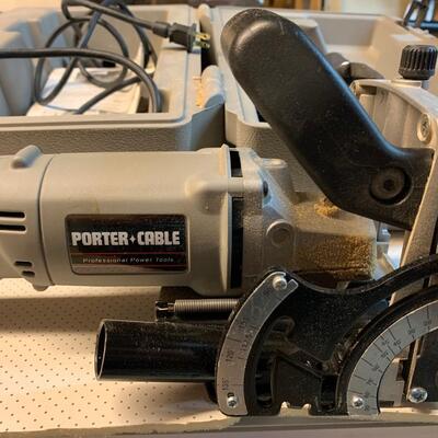Lot 168: Porter Cable Plate Joiner Kit & Joining Biscuits