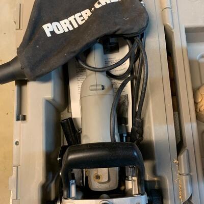 Lot 168: Porter Cable Plate Joiner Kit & Joining Biscuits