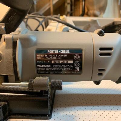 Lot 168: Porter Cable Plate Joiner Kit & Joining Biscuits