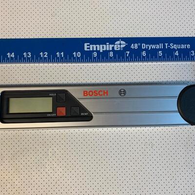 Lot 171R: Bosch Level  DWM 40L & Empire 48" Drywall T-Square