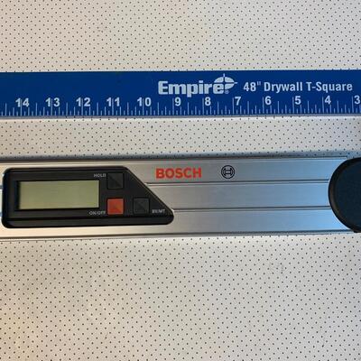 Lot 171R: Bosch Level  DWM 40L & Empire 48" Drywall T-Square