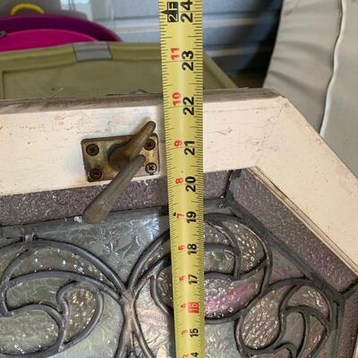Lot 567R: Vintage Octagon Stained Glass Window