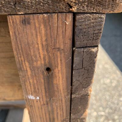 Lot 568R: Antique  Primitive Work Table