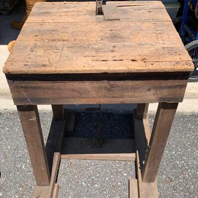 Lot 568R: Antique  Primitive Work Table