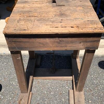 Lot 568R: Antique  Primitive Work Table