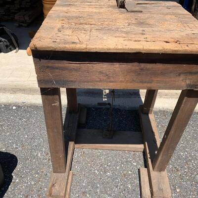Lot 568R: Antique  Primitive Work Table