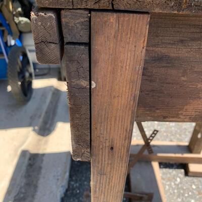Lot 568R: Antique  Primitive Work Table