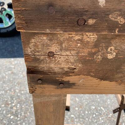 Lot 568R: Antique  Primitive Work Table