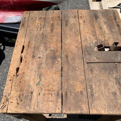 Lot 568R: Antique  Primitive Work Table