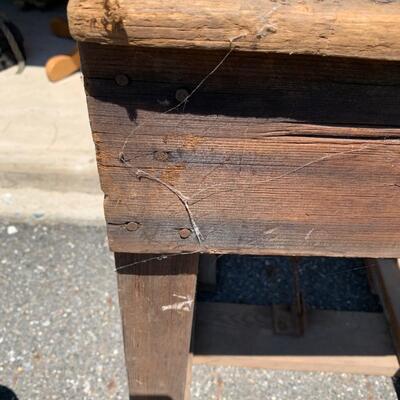 Lot 568R: Antique  Primitive Work Table