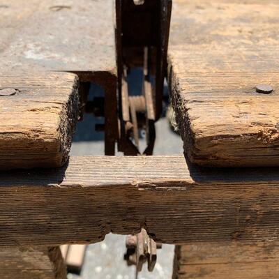 Lot 568R: Antique  Primitive Work Table