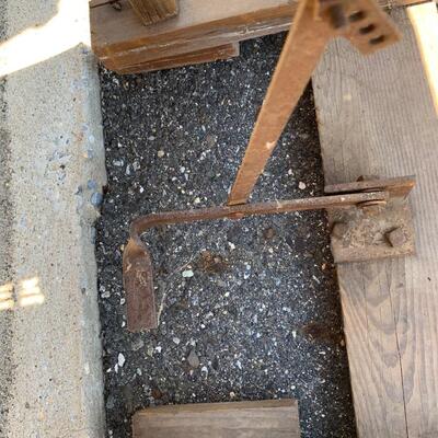 Lot 568R: Antique  Primitive Work Table