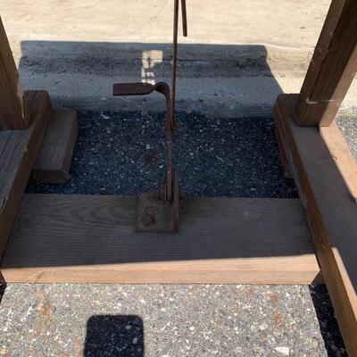 Lot 568R: Antique  Primitive Work Table