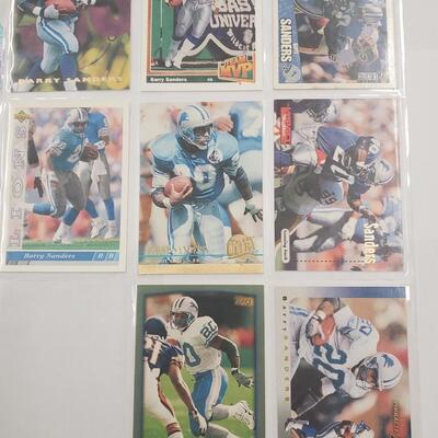Barry sanders card lot of 8
