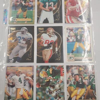 Football card lot of 9 cards