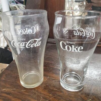 Coke glasses set of 2