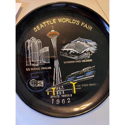 Vintage 1962 Seattle Worlds Fair Souvenir Plate