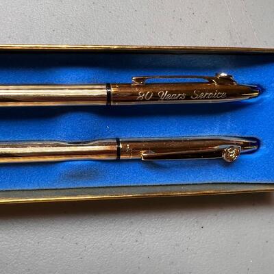 Lot of 2 Vintage Pen Pencil Sets Cross and Anson