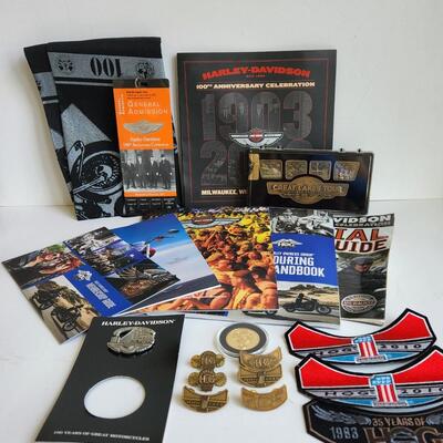LOT 511RP: Large Lot of Miscellaneous Harley Davidson Items
