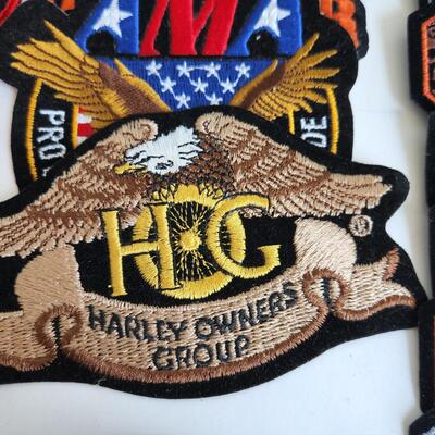 LOT 512RP: Huge Collection of Harley Davidson Members Only Pins, Patches, & More!