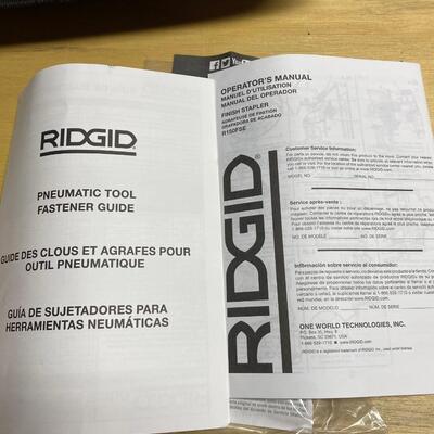 Lot 201G: Ridgid Pneumatic Nailer w/Staples