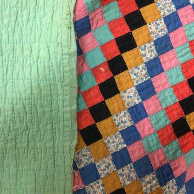 5483 Vintage Handmade Small Square Quilt