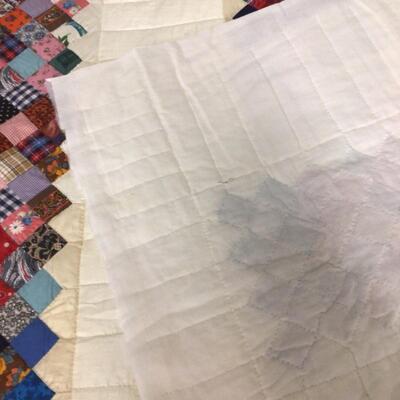 5490 Handmade Friendship Stripe Quilt (Incomplete)