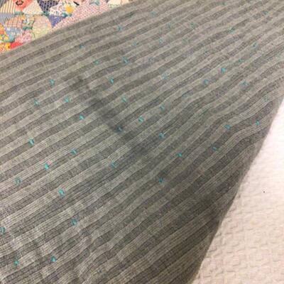 5492 Vintage Hand Tied Grey Quilt