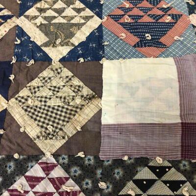 5494 Vintage Hand Tied 1930â€™s Quilt