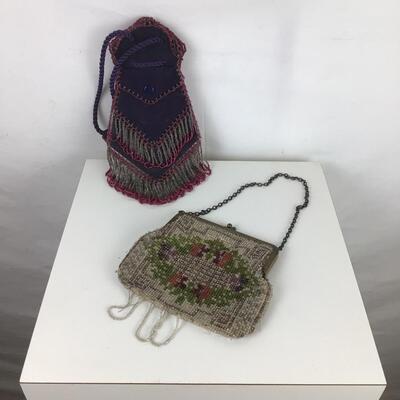 5498 Pair of Vintage Beaded Handbag