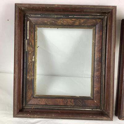 Lot. 5508. Pair of Antique Shadow Box Wooden Frames