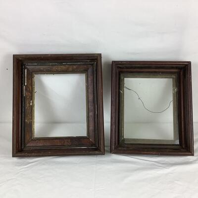 Lot. 5508. Pair of Antique Shadow Box Wooden Frames