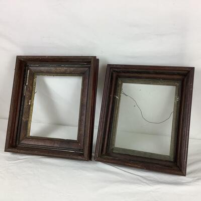 Lot. 5508. Pair of Antique Shadow Box Wooden Frames