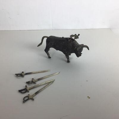 5499 Sterling Silver Matador Toothpick Holder
