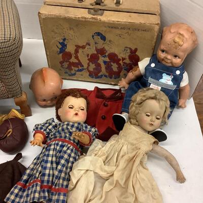 5512 Antique Doll Collection Buddy Lee, Kewpie, Tiny Tears
