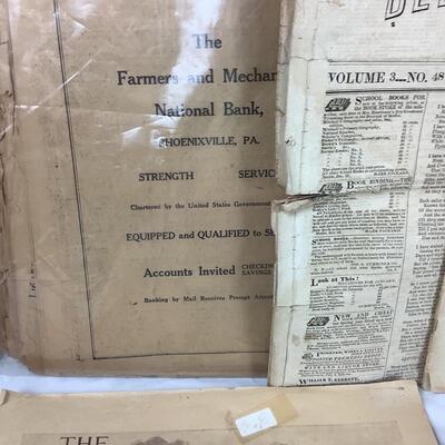 5513 Lot of Vintage Advertising Papers, Magazines, Post cards and more