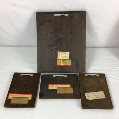 5516 Vintage Andrew Wyeth Prints on Board w/ Old Wood Burning Art