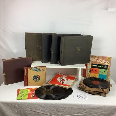 Lot. 5519. Antique Record Album Collection