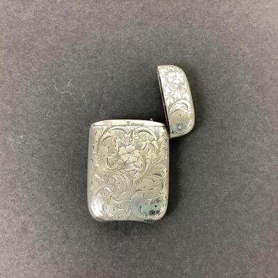 Lot. 5526. Antique Sterling Silver Vesta Case, Matchsafe